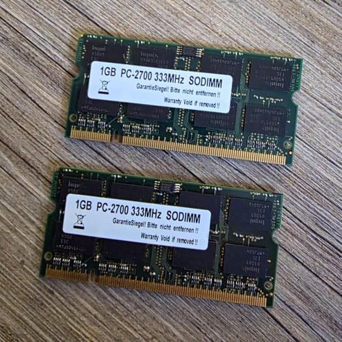 1gb ddr ram 2700 333mhz - 2x,